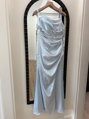 Satin Cowl Neck Corset Back Slip Dress